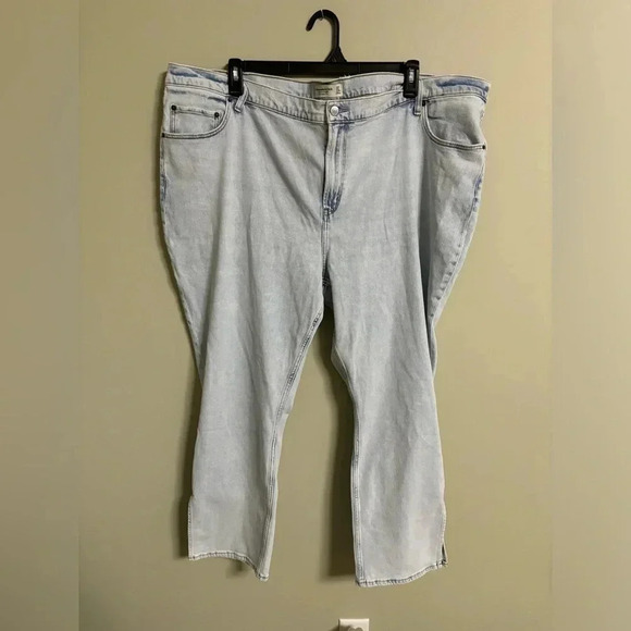 Abercrombie and Fitch The Slim Straight Ultra High Rise Curve Love Jeans Size 24 - Picture 1 of 8